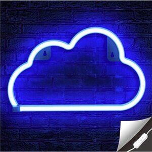 Cloud Neon Sign USB Powered Blue Cloud Neon Light Cloud Led Sign Wall Decor NEW